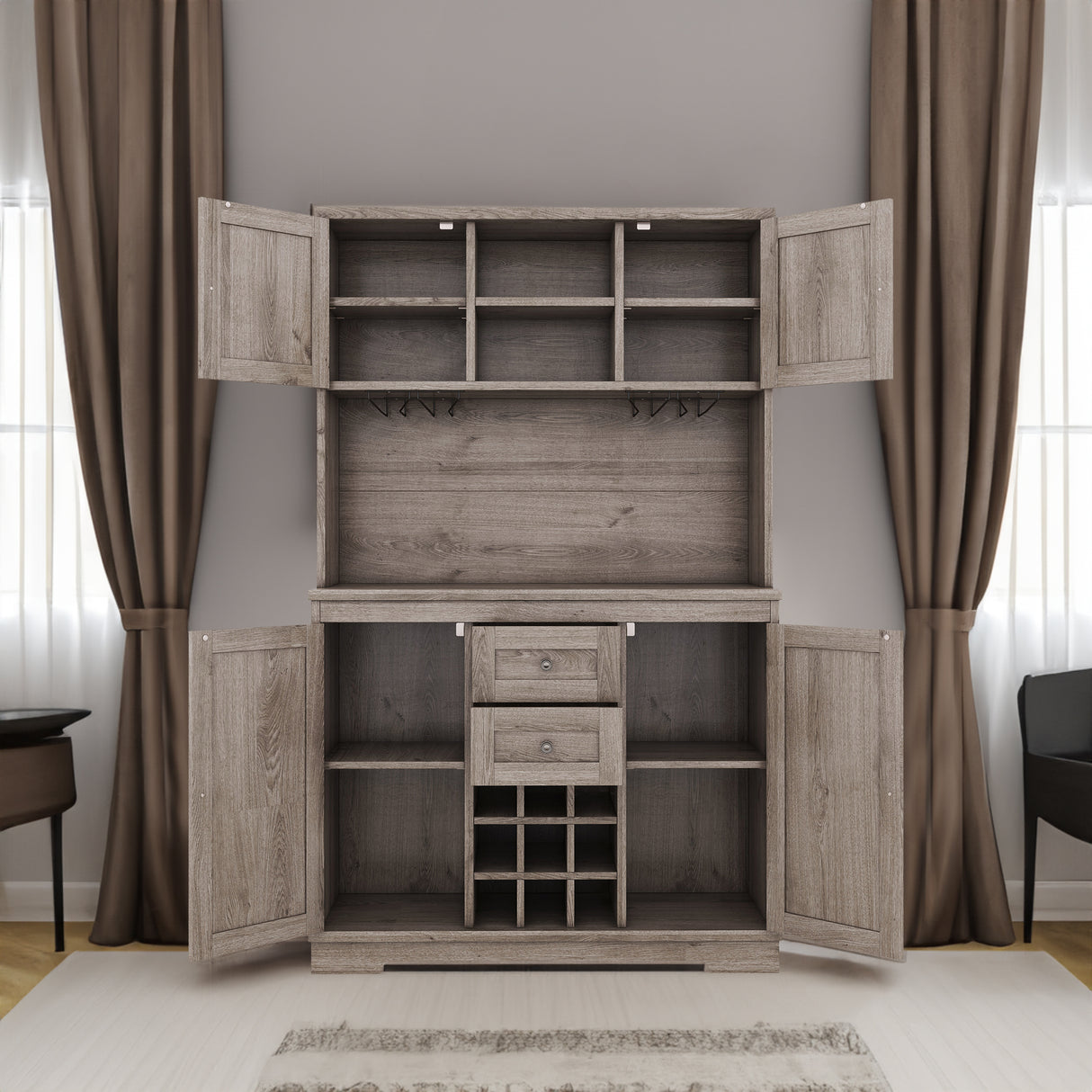 Coffee bar cabinets, kitchen cabinets with storage rooms, farmhouse wine cabinets with drawer racks and cabinets, dining cabinet - V.I.P Digital Presence