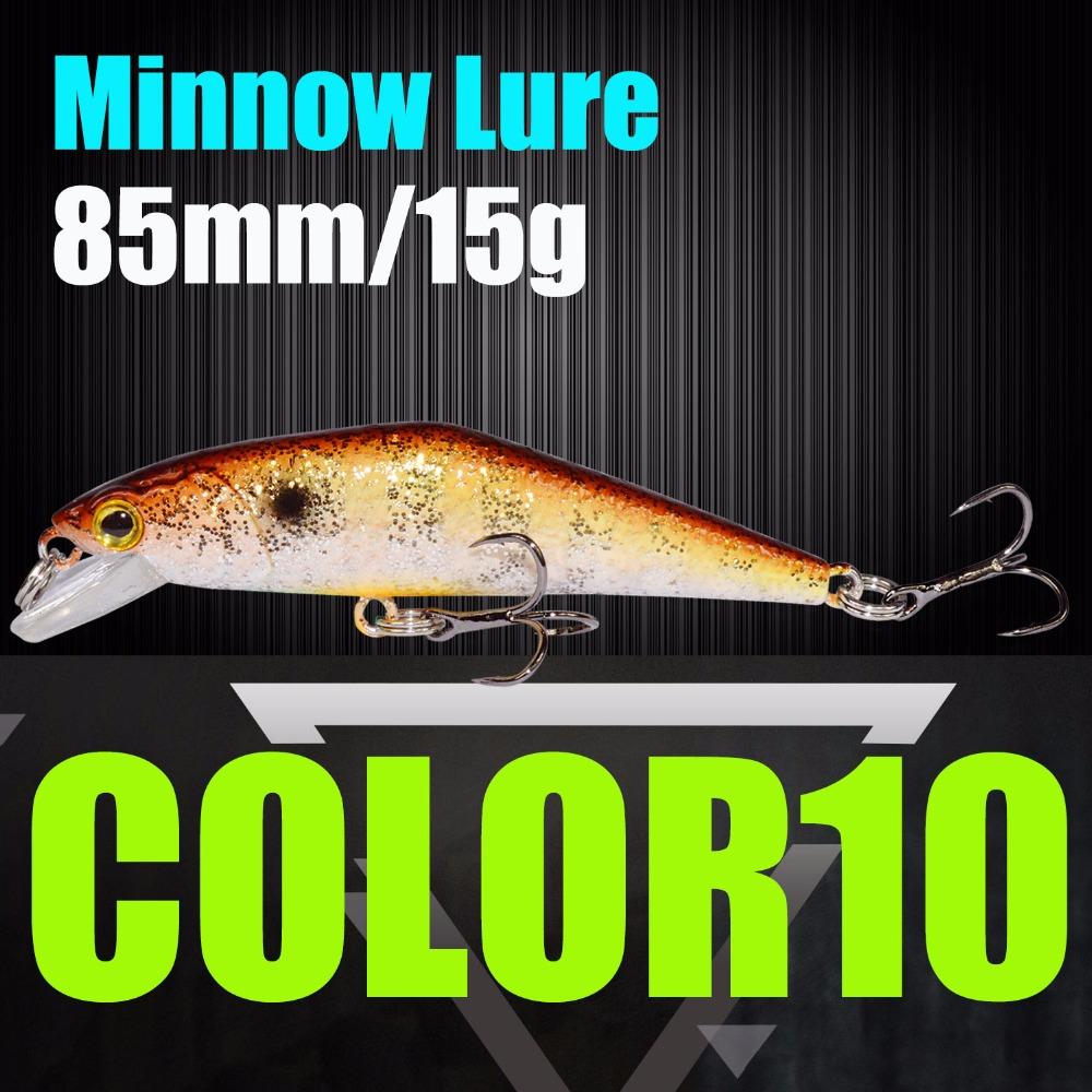 Señuelo de pesca AFISHLURE Wobblers Trucha 85 mm/15 g Minnow Cebos duros Iscas Artificial Pesca Leurre