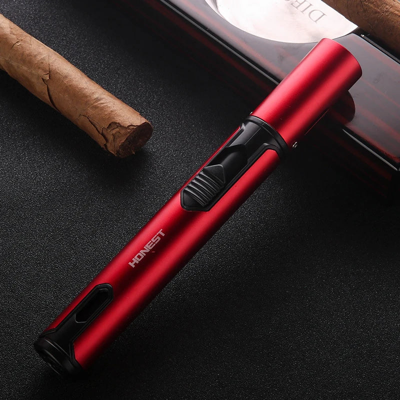Metal Windproof Lighter Butane Jet Flame Lighter Cigarette Cigar Accessories Kitchen Cooking BBQ Outdoor Gadgets - V.I.P Digital Presence