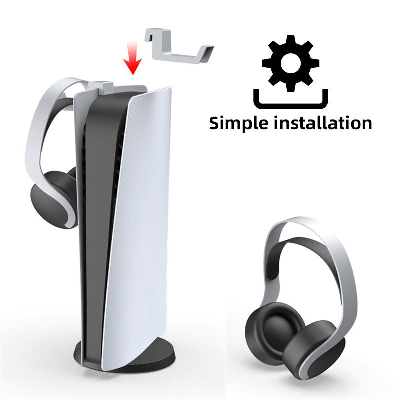 Suitable for PS5 host headphone rack P5 game console hanging bracket headphone storage side hook - V.I.P Digital Presence