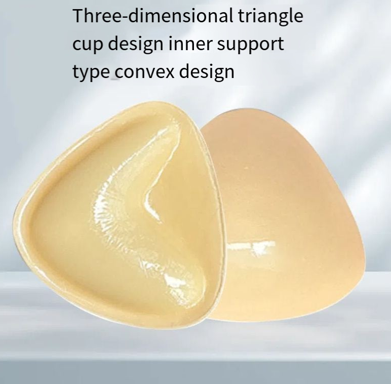 Triangle V-shaped thickened sponge chest patch small chest display large female double-sided self-adhesive chest pad - V.I.P Digital Presence