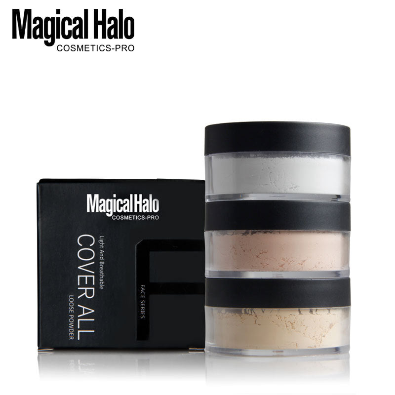 Makeup Magical Halo Three-Color Natural Concealer Loose Powder Fixed Makeup Honey Powder Makeup Waterproof Does Not Take Off Makeup - V.I.P Digital Presence