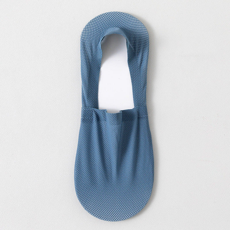 Men's thin breathable mesh boat socks short socks shallow mouth ice silk invisible socks - V.I.P Digital Presence
