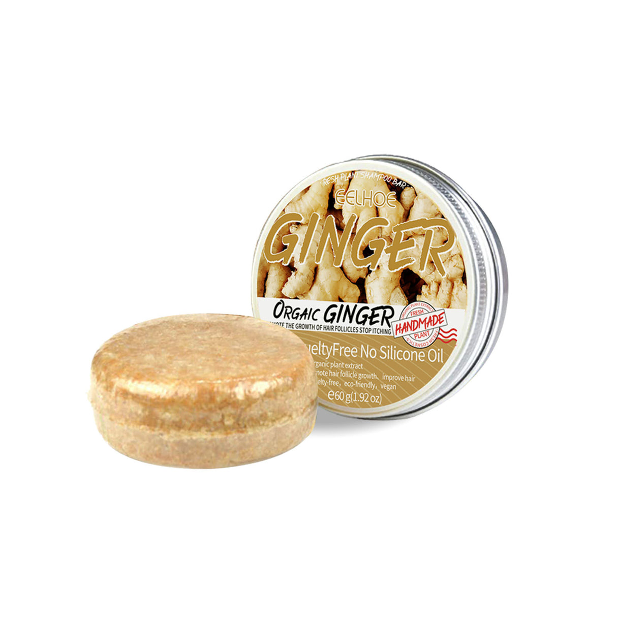 Ginger Soap, Anti-Loss Hair Care Tight Hair Clean And Smooth Hair Moisturizing Scalp Shampoo Soap - V.I.P Digital Presence