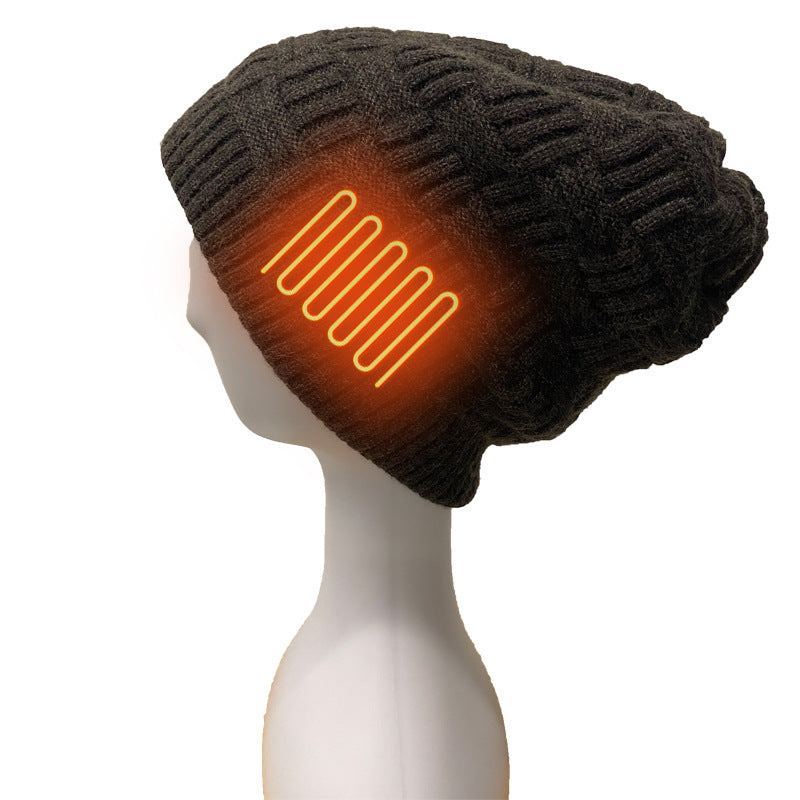 Knitted Thermal Cap Electric Heating Cap Outdoor Cold Proof Carbon Fiber Heating Cap - V.I.P Digital Presence
