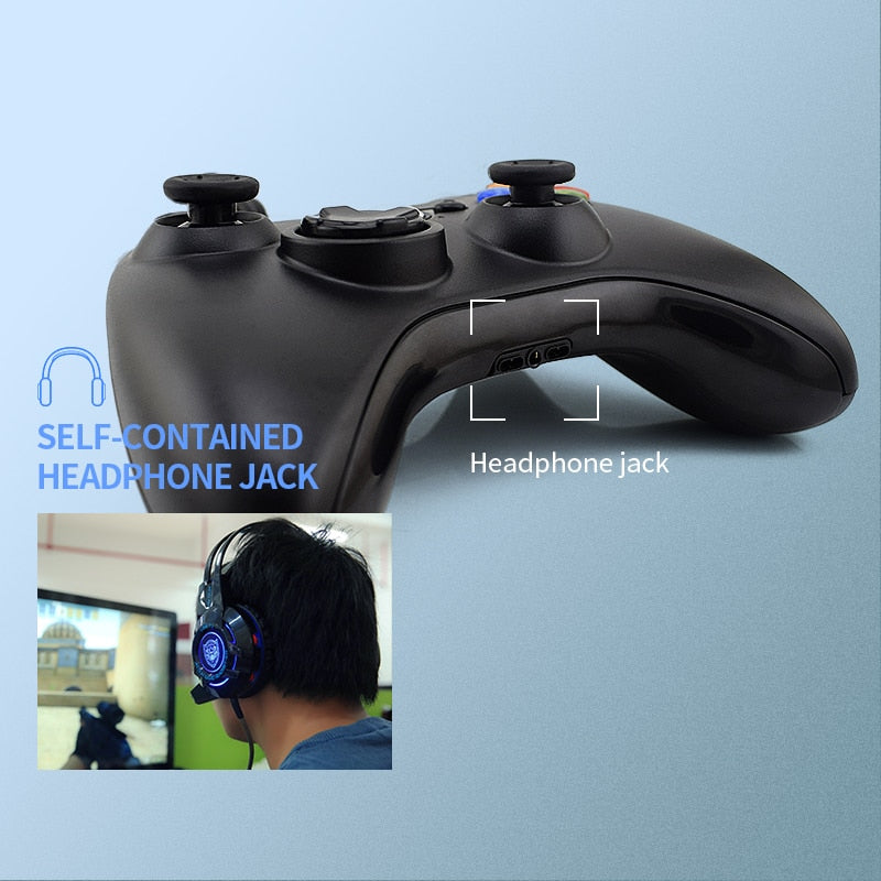 DATA FROG USB Wired Gamepad for Xbox 360 /Slim Controller for Windows 7/8/10 Microsoft PC Controller Support for Steam Game - V.I.P Digital Presence