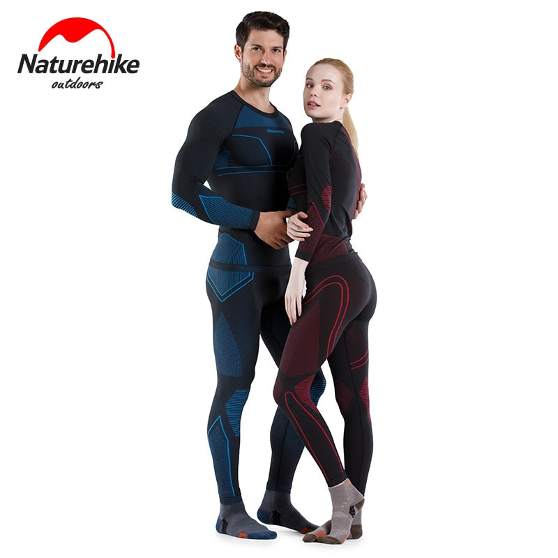 Promoción de liquidación Naturehike: ropa interior de secado rápido para hombres y mujeres que esquían al aire libre, ropa interior térmica absorbente.