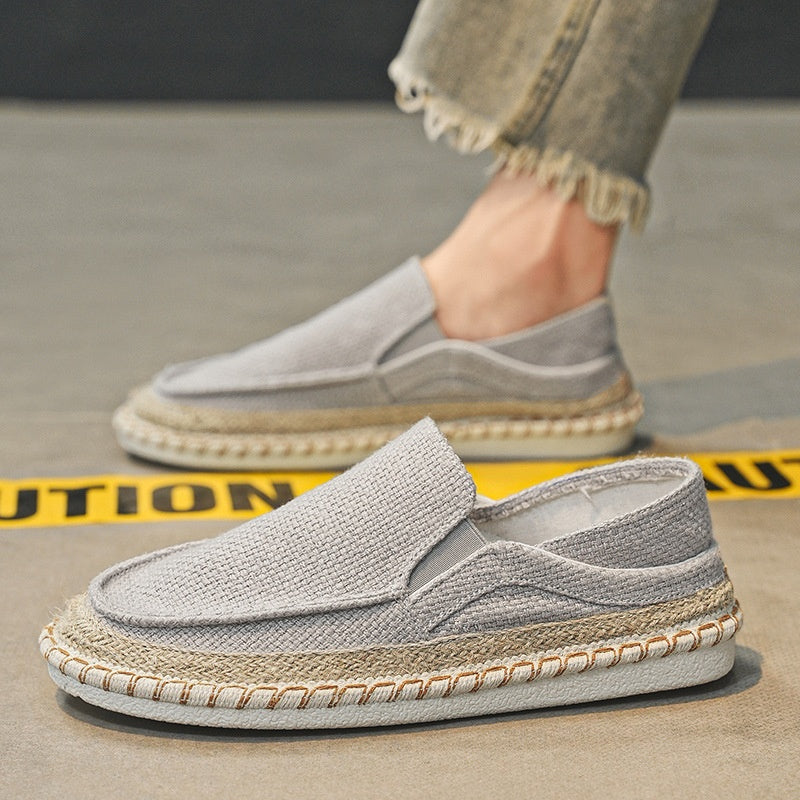 Fisherman Shoes Men's Breathable Cloth Shoes Hanfu Shoes Men's Casual Slip-On Loafers Driving Old Beijing Cloth Shoes - V.I.P Digital Presence