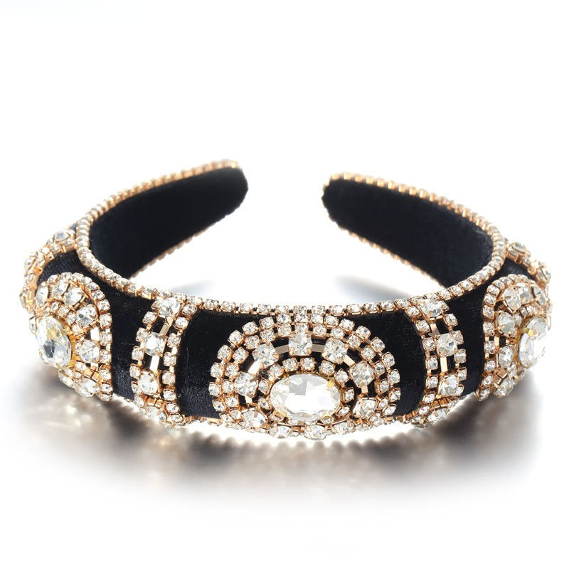 Golden Velvet Super Flash Set Colored Water Diamond Sponge Head Hoop - V.I.P Digital Presence