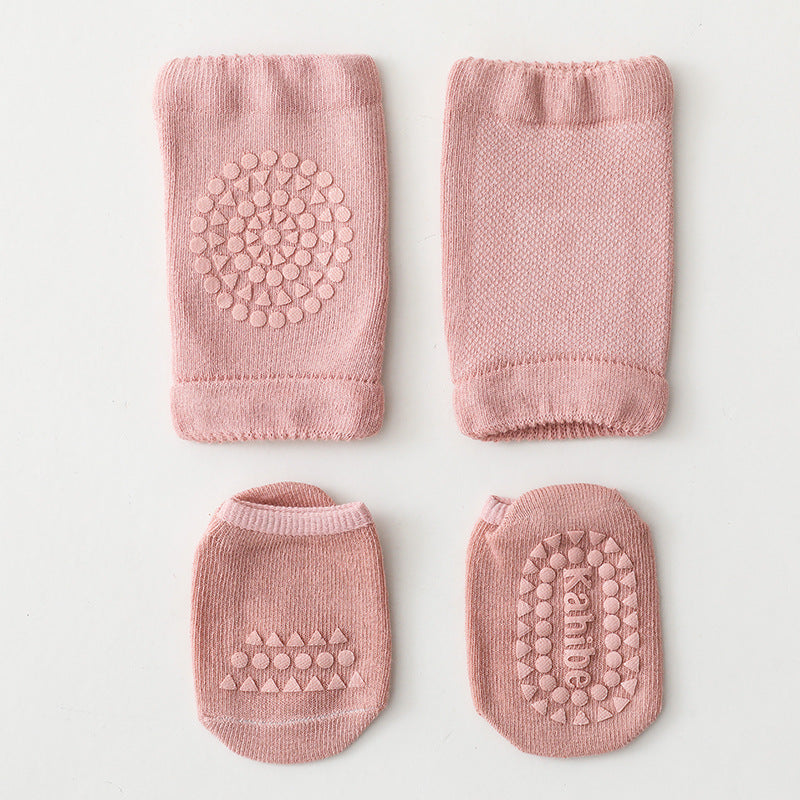Summer New Knee Pad Socks Set Knee Pad Baby Floor Socks Set Toddler Socks Baby Non-Slip Crawling Sports Protection - V.I.P Digital Presence