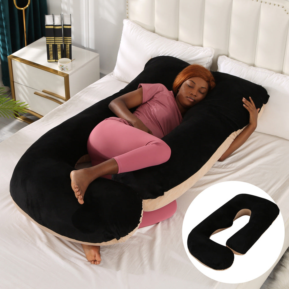 Pregnant women's pillow waist protection side sleeping slope pillow J-shaped pregnancy sleeping pillow - V.I.P Digital Presence