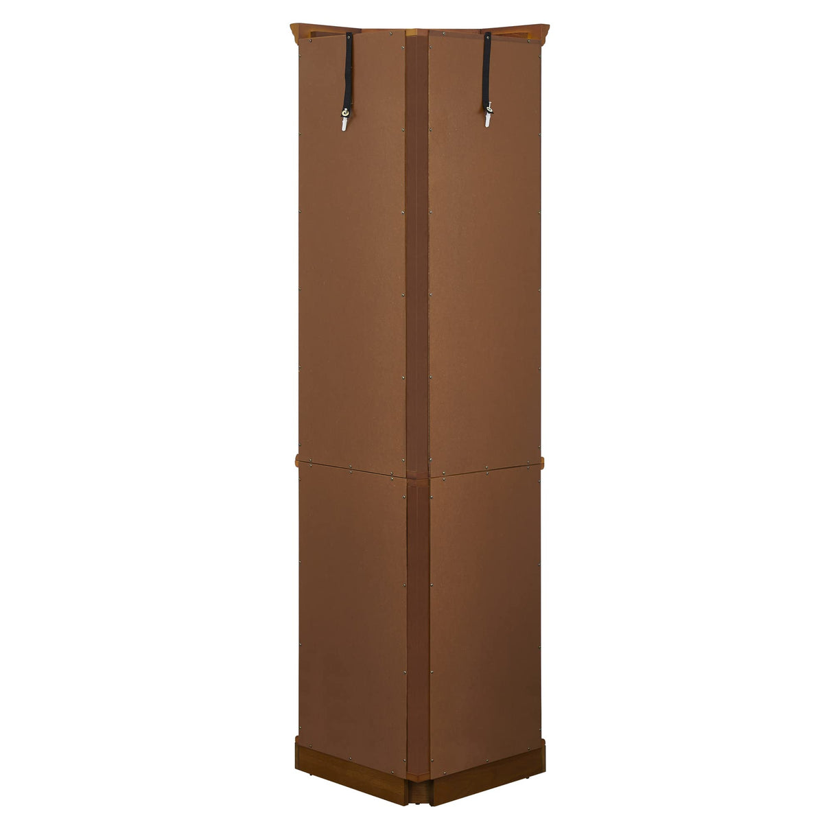 Corner Curio Cabinet with 5 Shelves and Lighting System, Oak(E26 light bulb not included) - V.I.P Digital Presence