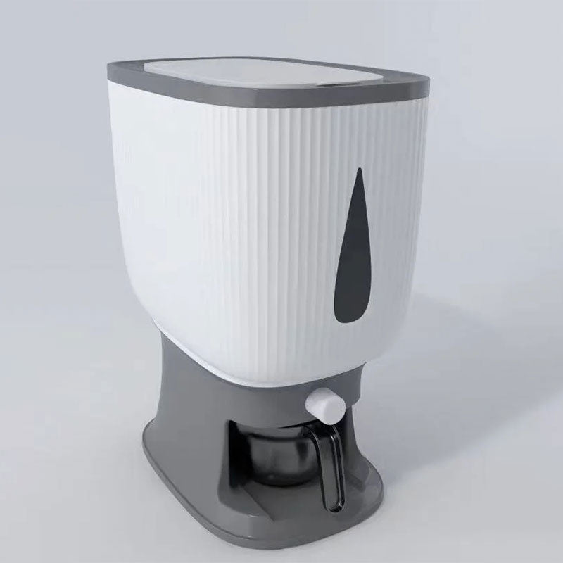 10Kg Rice Dispenser Storage Container Sealed Grain Cereal Dispenser Storage Box with Lid Measuring Cylinder - V.I.P Digital Presence