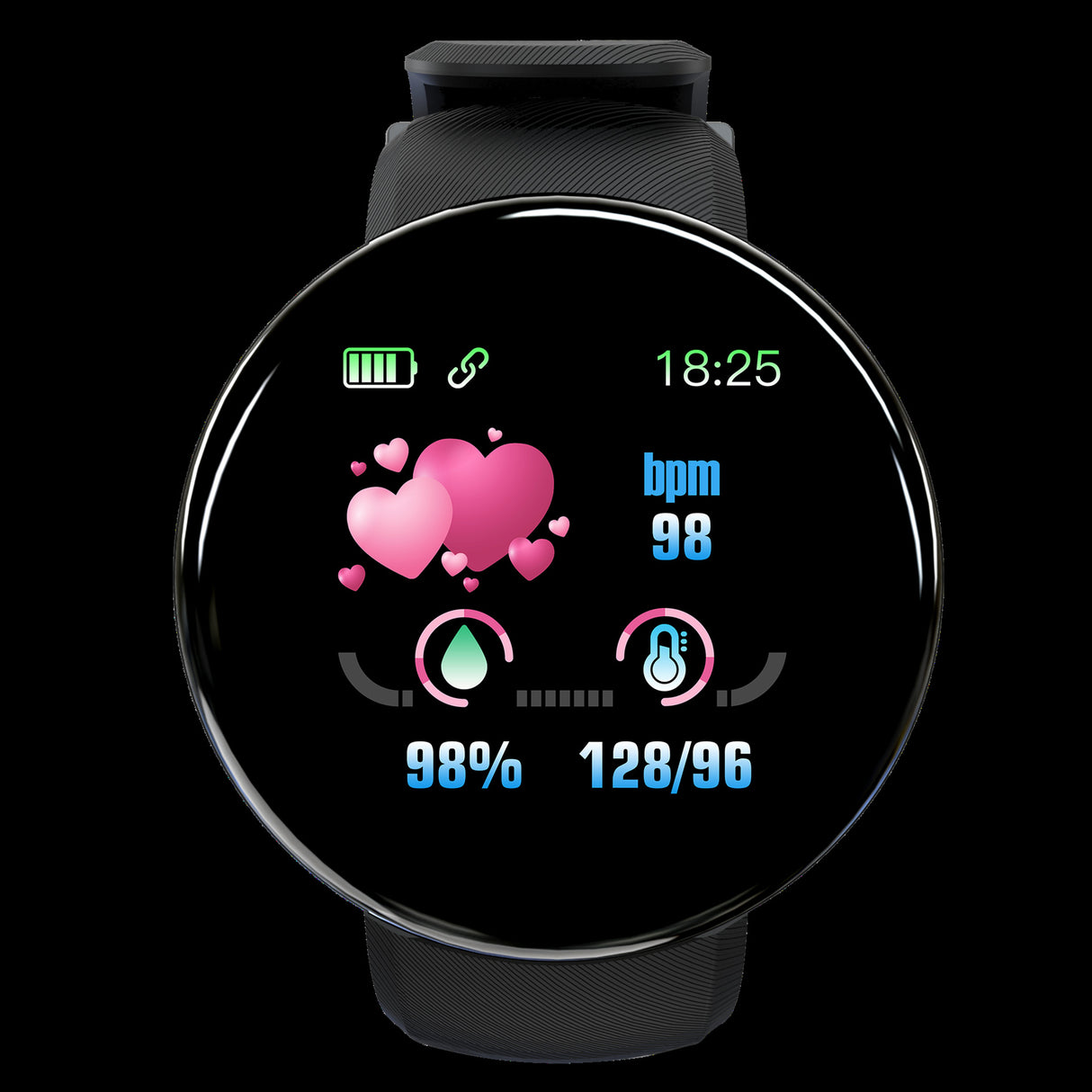 D18 Smart Bracelet Color Round Screen Heart Rate Blood Pressure Sleep Monitoring Pedometer Sports Encyclopedia Star Smart Watch - V.I.P Digital Presence