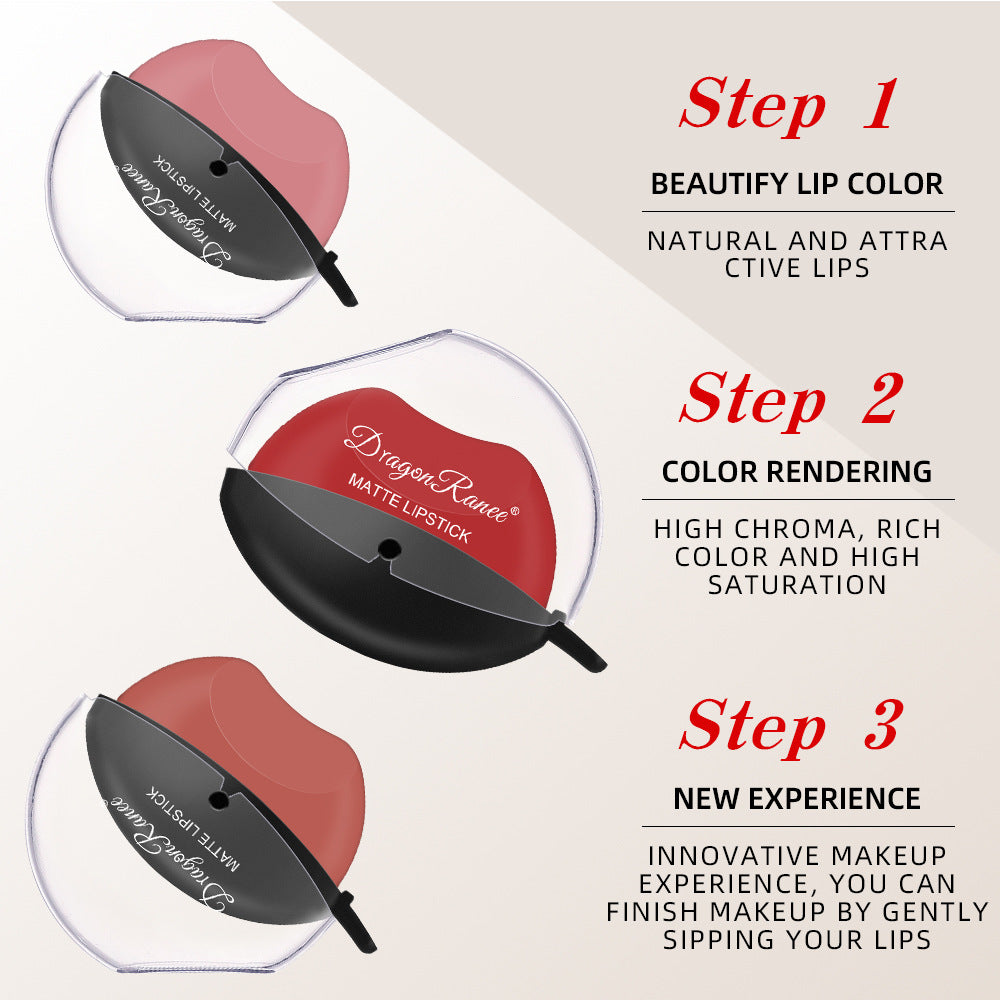 Sip Into Makeup Lazy Lip Lipstick Lipstick Is Not Easy To Fade Matte Makeup Effect Matte Lipstick Big Red Lipstick - V.I.P Digital Presence