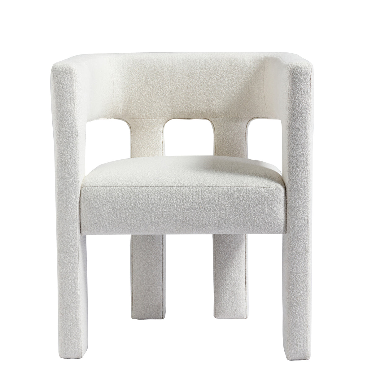 Contemporary Designed Fabric Upholstered Accent Chair Dining Chair for Living Room, Bedroom, Dining Room, Beige - V.I.P Digital Presence