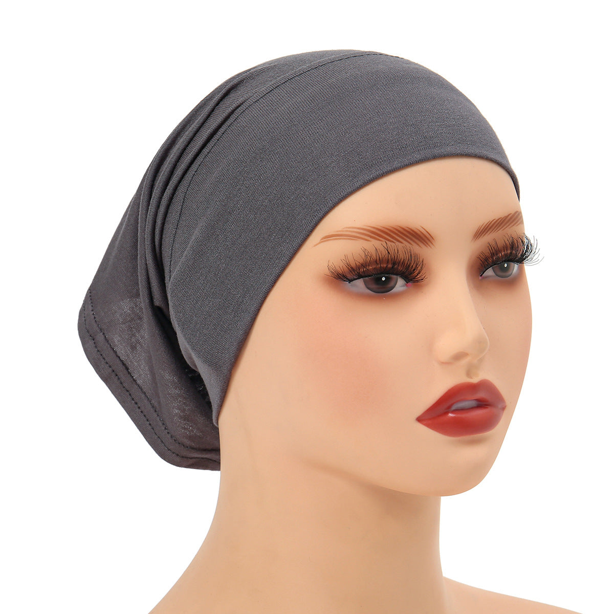 High-Quality Solid Color Silk-Cotton Lining Cap Women's Fashion Simple Versatile Wide-Brimmed Hat - V.I.P Digital Presence