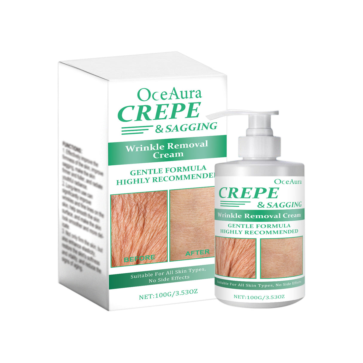 Crema reafirmante para el cuidado corporal, reafirmante para piel elástica, hidratante y nutritiva.