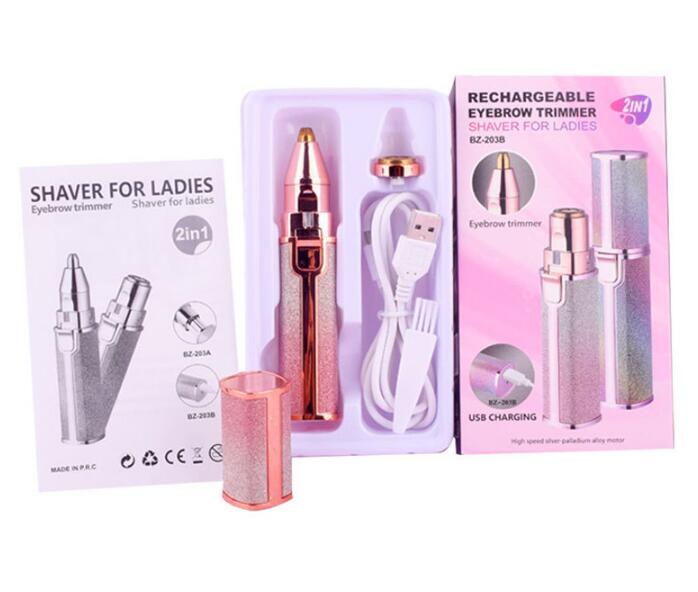 USB Charging Lady Shaver Electric Eyebrow Trimmer Shaver Facial Hair Removal Instrument - V.I.P Digital Presence