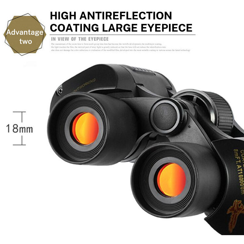 60x60 Telescope High magnification low light night vision red film outdoor Golden Eagle Telescope with label - V.I.P Digital Presence