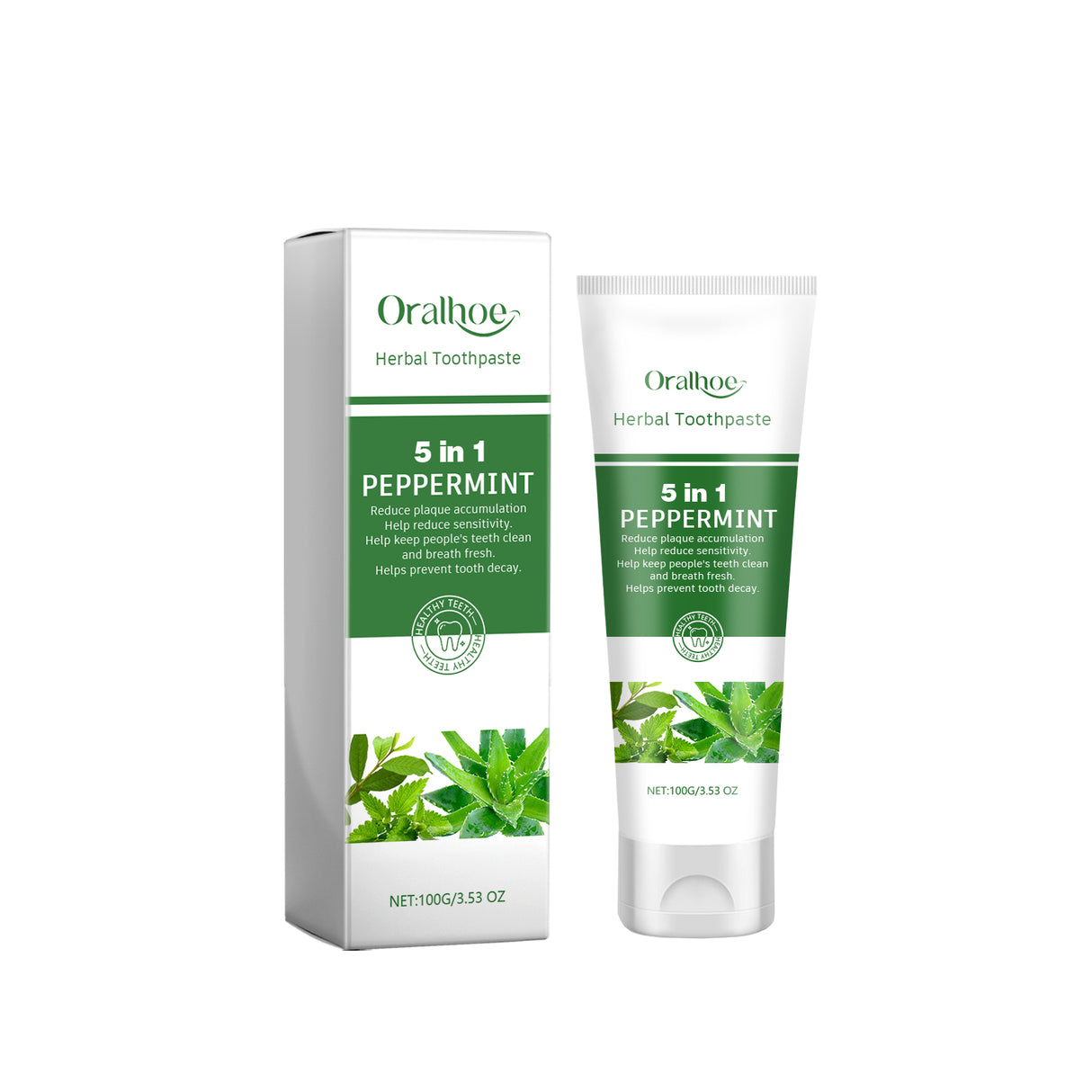 Aloe Whitening Toothpaste Cleans Mouth, Removes Odor, Freshens Breath, Removes Stains, Brighens Teeth And Beautifies Teeth - V.I.P Digital Presence