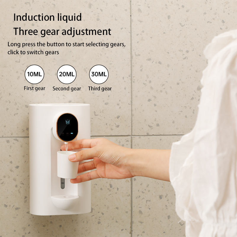 Household Bathroom Mouthwash Cups Wall Mounted Mouth Wash Machine Black Mouthwash Dispenser - V.I.P Digital Presence