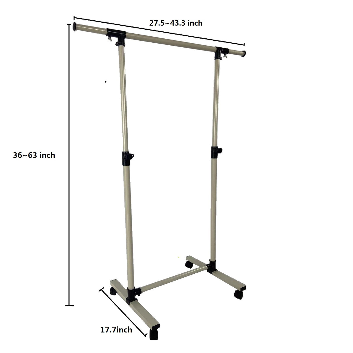 Short hanger, used for hanging heavy-duty rolling hangers with bottom racks and wheels for clothes - V.I.P Digital Presence