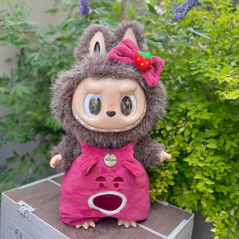 Clothing with 58cm LABUBU Design ZIMOMO Doll Clothes Rubber LABUBU Plush Toy Clothing Cute