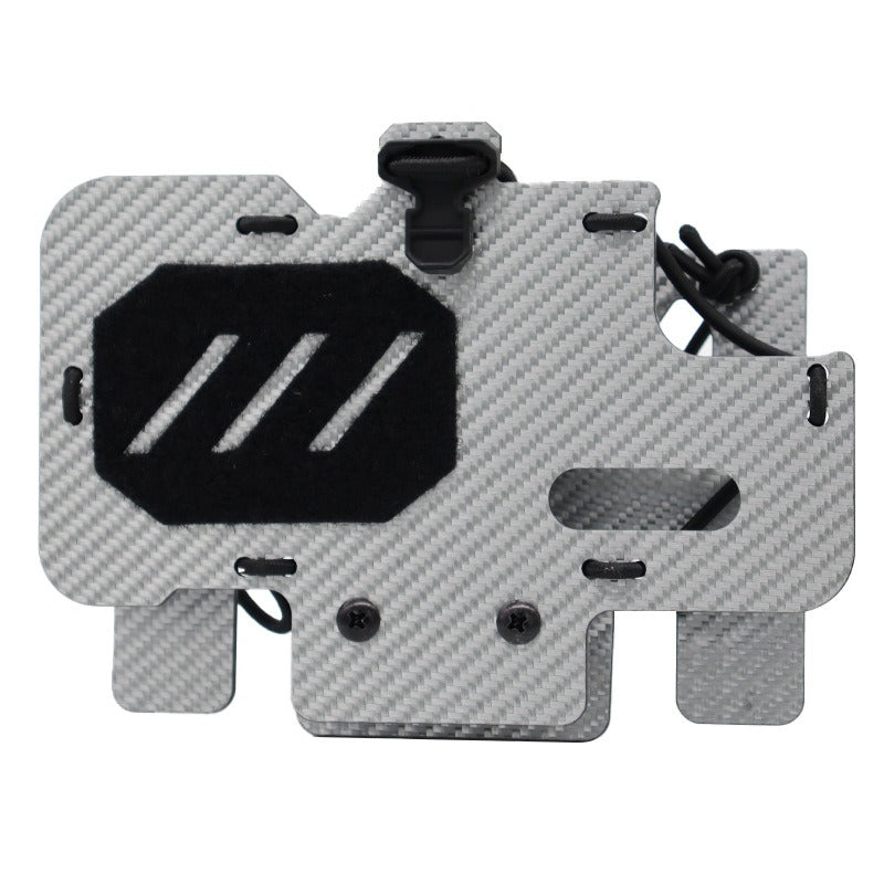 Tactical vest MOLLE system mounted carbon fiber tactical navigation board universal chest folding mobile phone carrier board - V.I.P Digital Presence