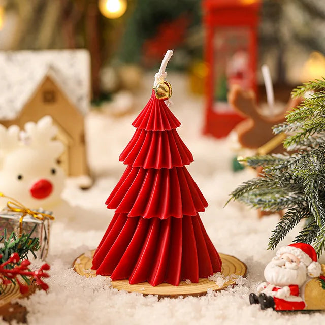 Cute Christmas Tree Candles Novelty Christmas Gifts Mini Wax Candle Red Green Scented Candles for Home Decor - V.I.P Digital Presence