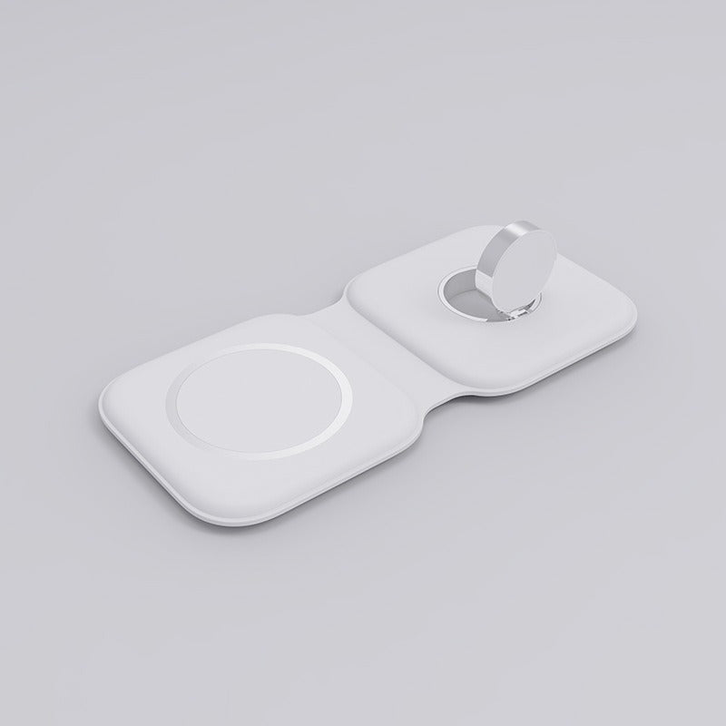 3-in-1 dual foldable wireless charger suitable for wireless charging of Apple Watch and iPhone - V.I.P Digital Presence