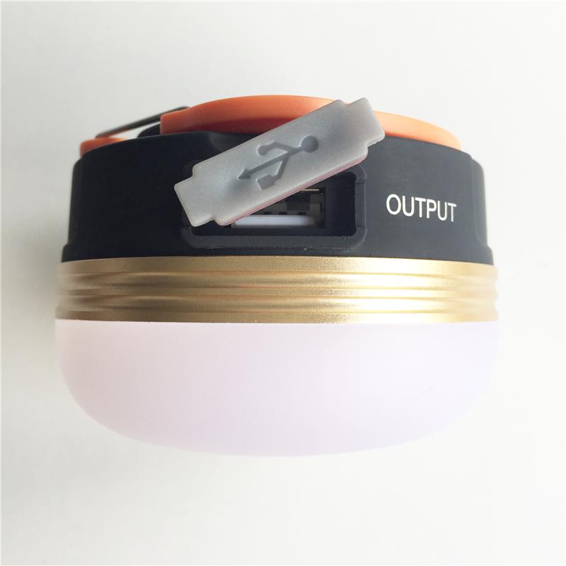 Mini luces portátiles para acampar, 3 W, LED, impermeables, para tiendas de campaña, lámpara colgante de noche, recargable por USB