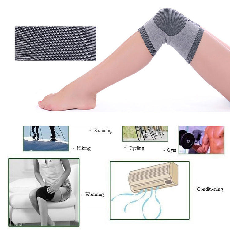 Bamboo Charcoal Knee Pads Bamboo Charcoal Fiber Knee Pads Elastic Elastic Knee Pads Moisture Absorption And Cold Protection Ankle Joints - V.I.P Digital Presence