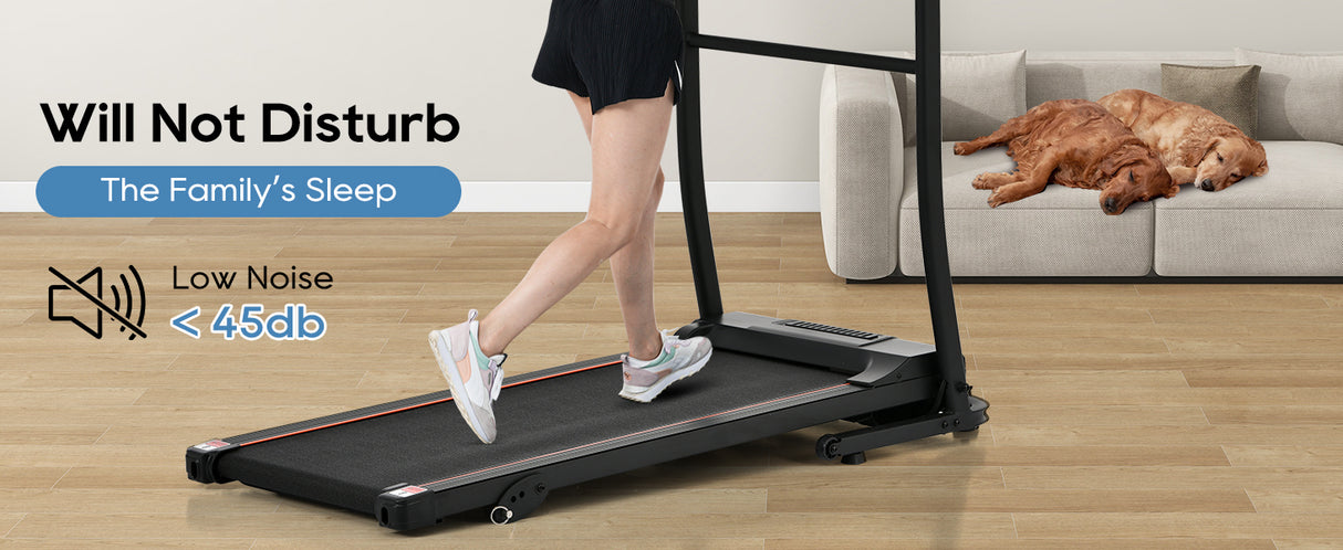 Home folding treadmill with pulse sensor, 2.5-horsepower silent brushless motor, 3-level tilt, 12 preset programs - V.I.P Digital Presence