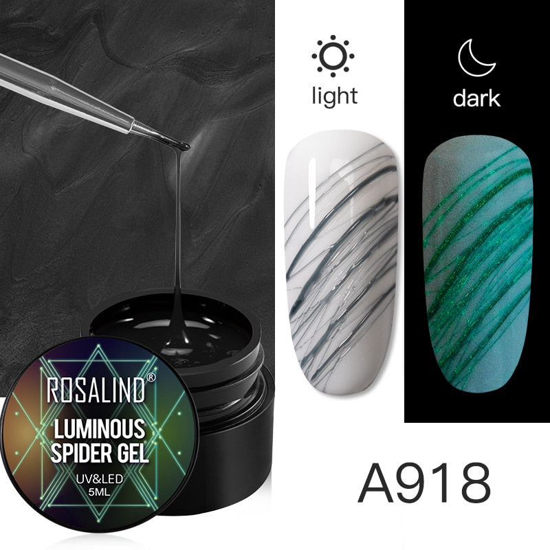 ROSALIND Gel Spider Line For Nails Art Gel Polish UV Colors Painting Gel Nail Polish Spider Gel Lacquer Web Stickers Gel Polish - V.I.P Digital Presence
