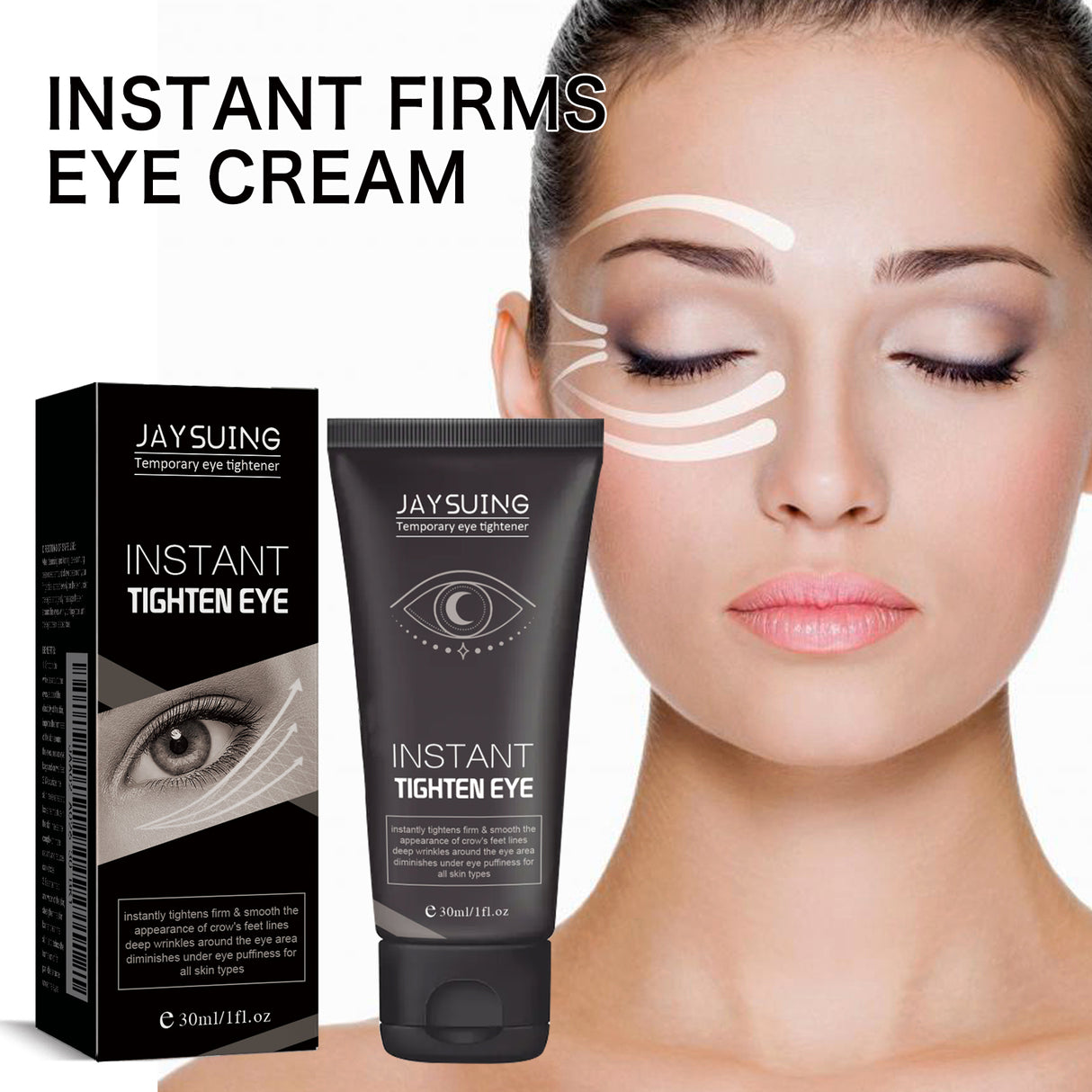 Crema reafirmante para ojos, reduce ojeras, hidrata, antiarrugas y reafirma la piel del contorno de ojos.