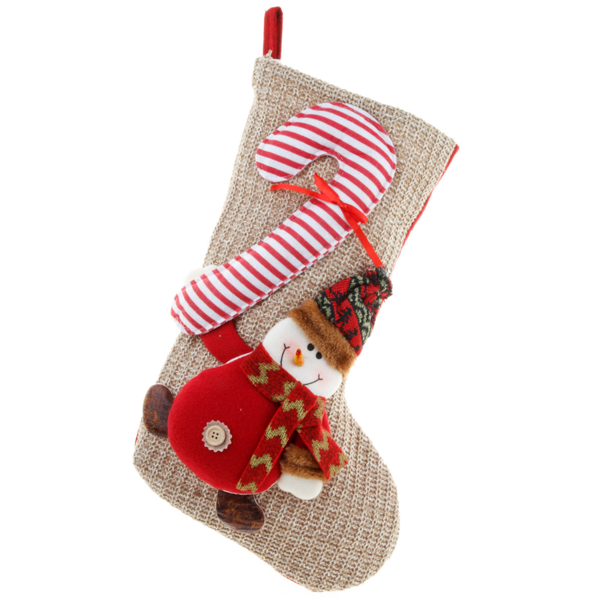 Christmas Decorations Knitted Yarn Large 3D Santa Claus Snowman Deer Christmas Socks Gift Bag - V.I.P Digital Presence