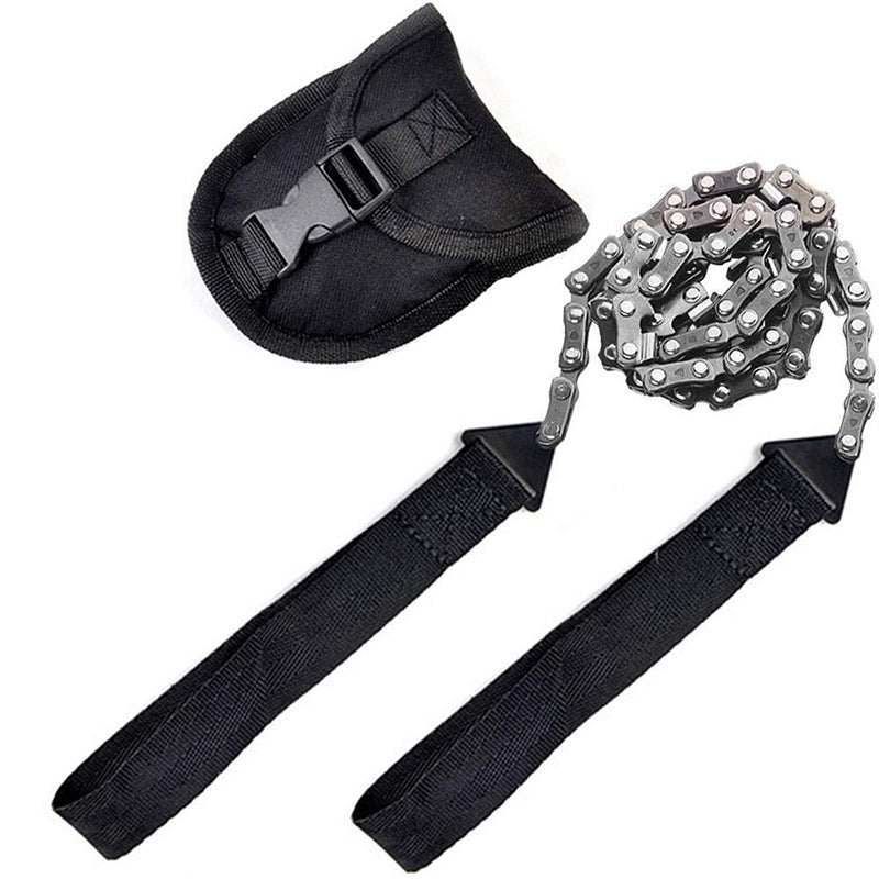 Outdoor hand zipper saw pocket chain saw garden tools 11/16/33 teeth 24 inch portable camping survival wire saw - V.I.P Digital Presence