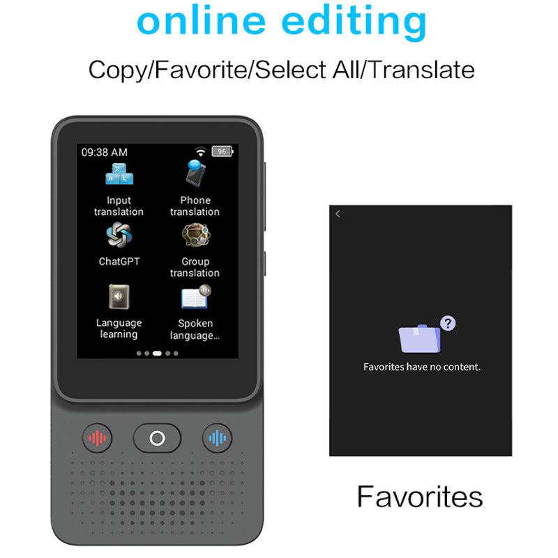 Translator T2 Accurate Offline Translator for Overseas Meetings Photography Recording Text Translation - V.I.P Digital Presence