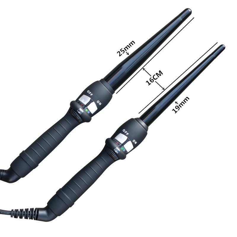 curlers conical curling iron single tube ceramic glaze pear flower cone electric hair curly hair : 110-240 - v - V.I.P Digital Presence