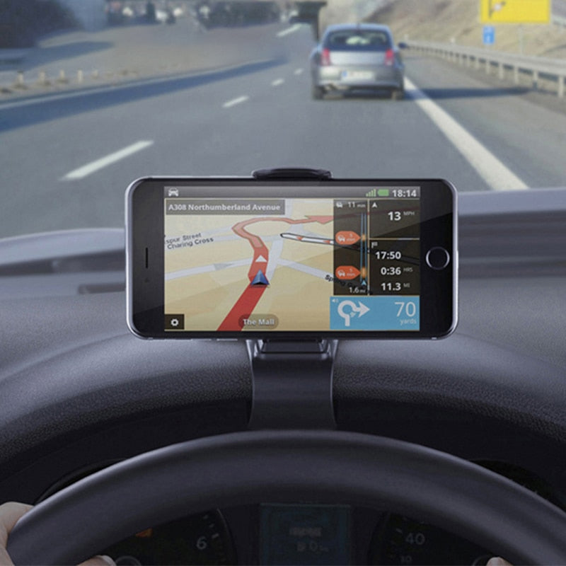 Universal Car Phone Holder GPS Navigation Dashboard Phone Holder For Mobile Phone Clip Fold Holder Mount Stand Bracket - V.I.P Digital Presence