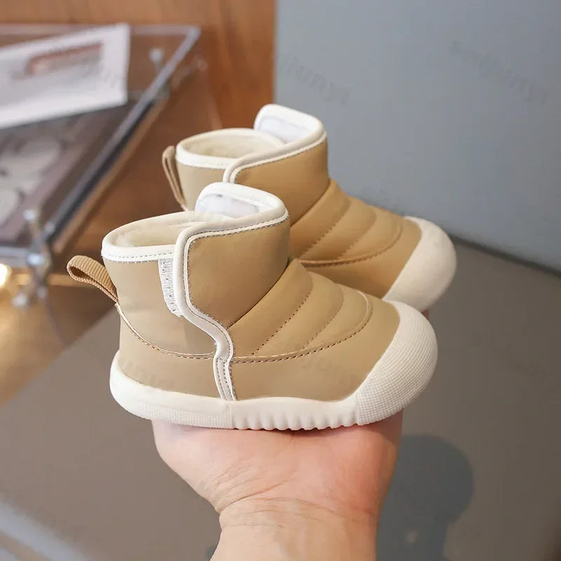 Autumn Winter Children Snow Boots Baby Girls Boys Boots Soft Sole Non-slip Infant Toddler Shoes Outdoor Thick Plush Kids Boots - V.I.P Digital Presence