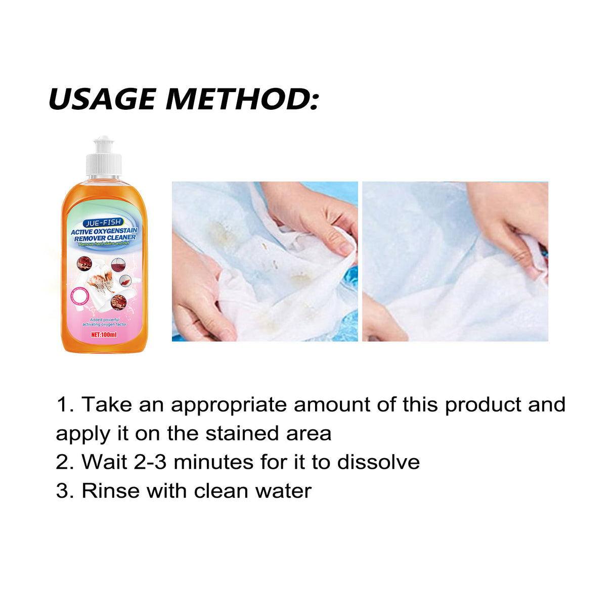 Clothes Stain Remover, Removes Stubborn Stains, Oil And Sweat Stains Laundry Cleaner - V.I.P Digital Presence
