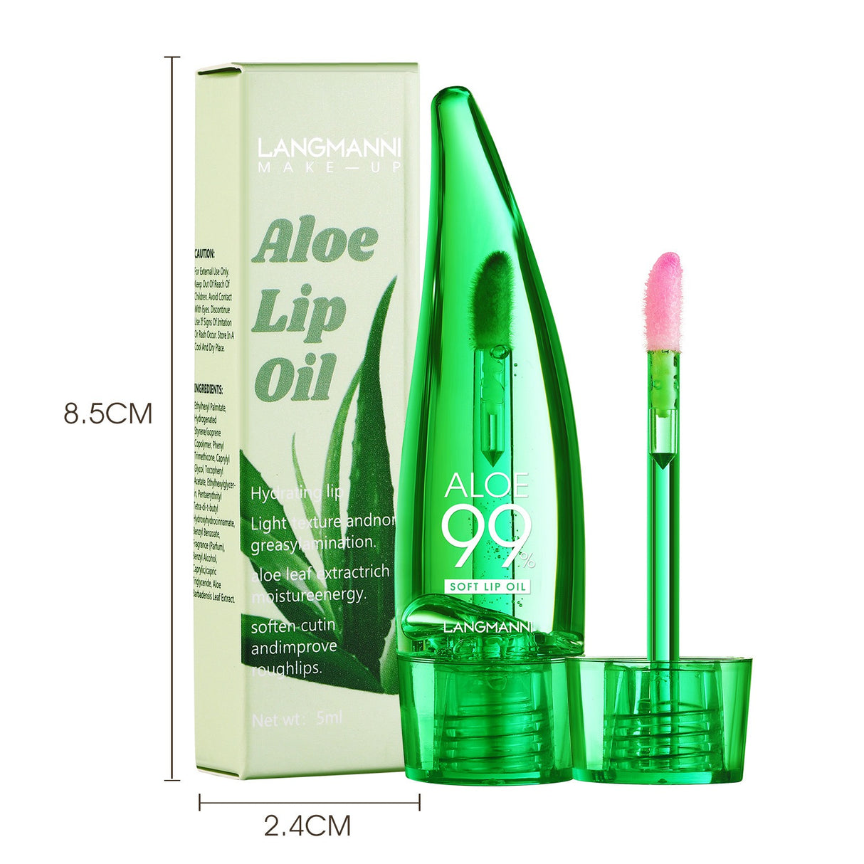 langmannni Aloe vera lip gloss, temperature-sensitive color-changing lip glaze, moisturizing and protective lipstick, lip oil - V.I.P Digital Presence