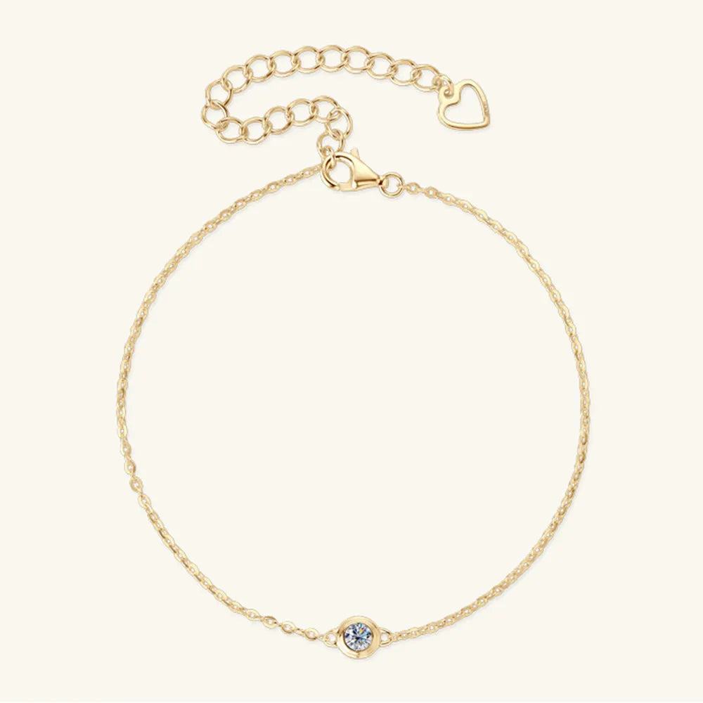 Inlaid Moissanite 925 Sterling Silver Bracelet - V.I.P Digital Presence
