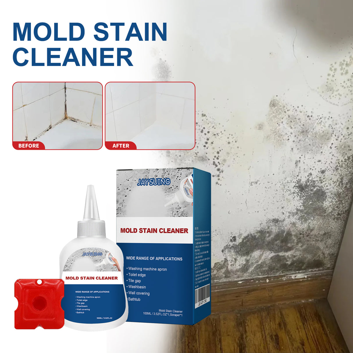 Mildew Removal Gel Clean Kitchen Bathroom Tile Moldy Walls Refrigerator Stain Removal Gel - V.I.P Digital Presence