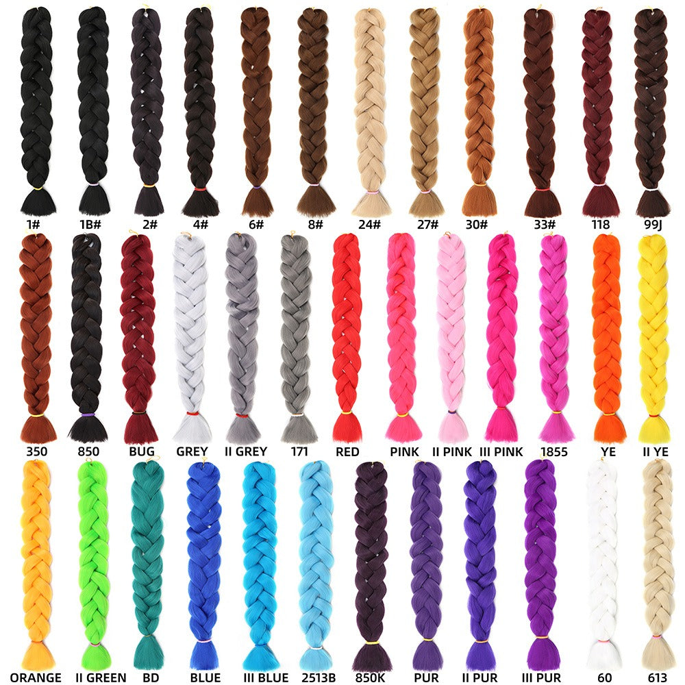 African Chemical Fiber Wig Large Braid Jumbo Braid Hair Dirty Braid High Temperature Yakis Braid - V.I.P Digital Presence