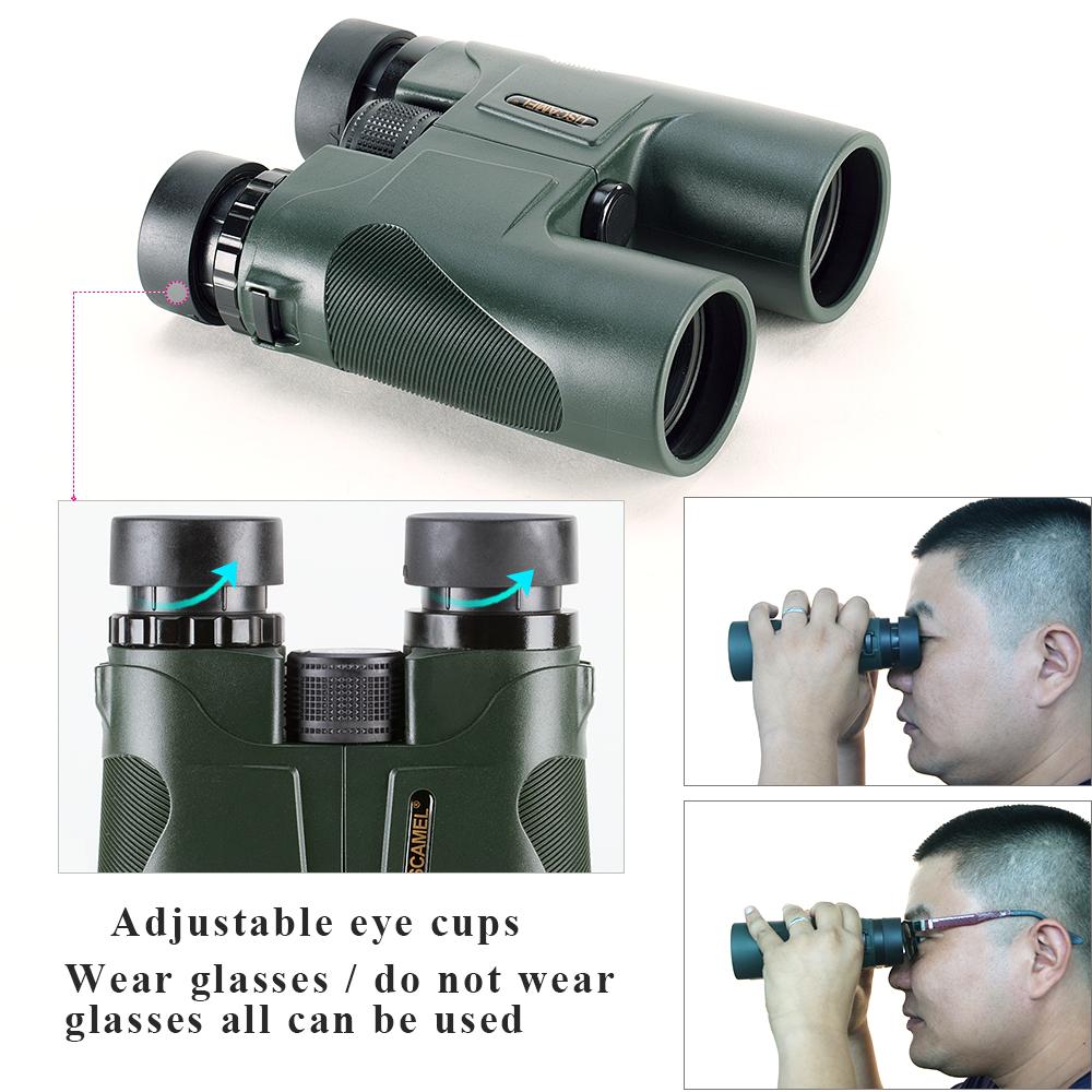 USCAMEL Military HD 10x42 Binoculars Professional Hunting Telescope Zoom High Quality Vision No Infrared Eyepiece Army Green - V.I.P Digital Presence