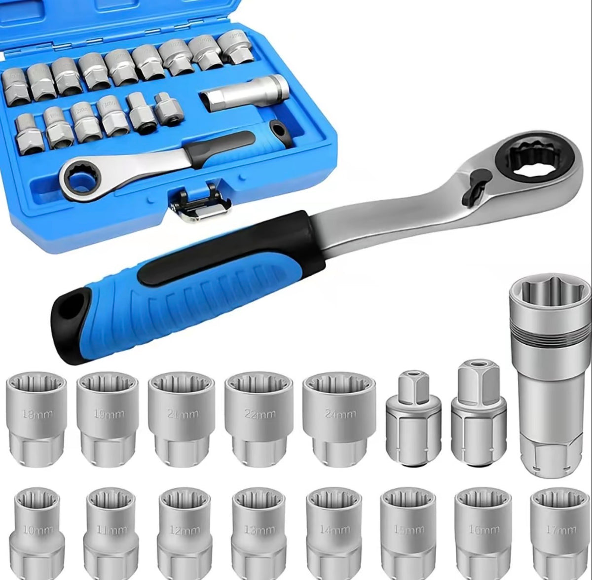 PassThru Ratchet Socket Set