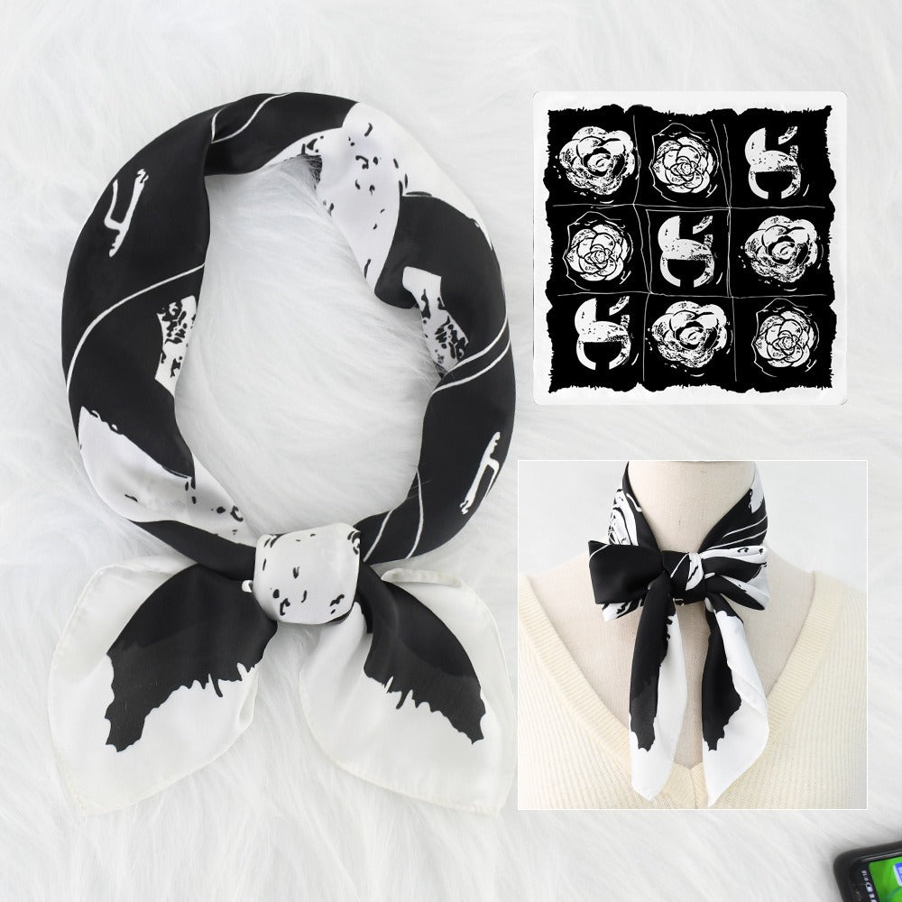 Silk Scarf Women's Sunscreen Beach Imitation Silk Versatile Silk Scarf Neckband - V.I.P Digital Presence
